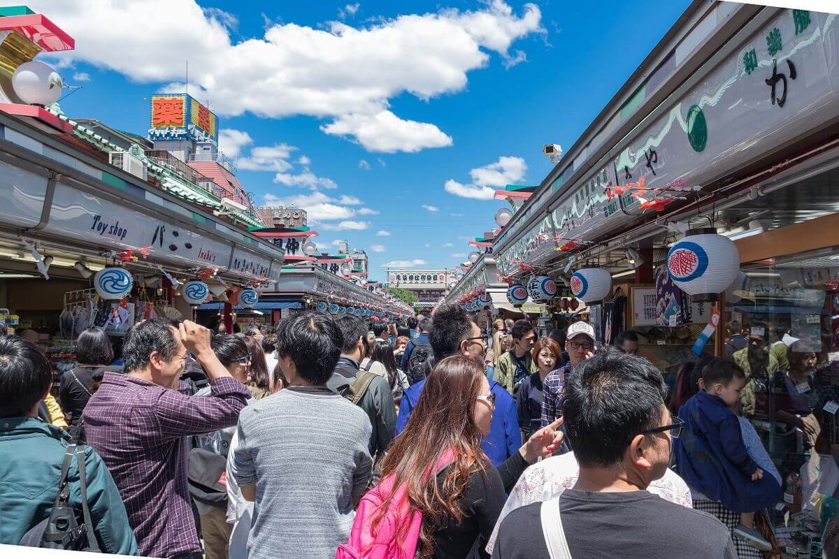 Nakamise Shopping Street Asakusa Tokyo Japan